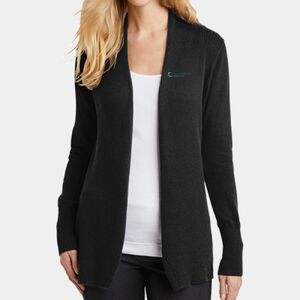 Ladies Open Front Cardigan Sweater Thumbnail