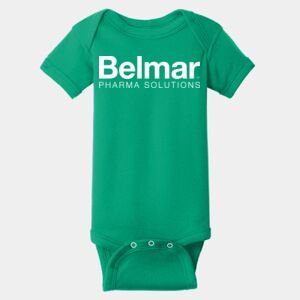 Infant Short Sleeve Baby Rib Bodysuit Thumbnail