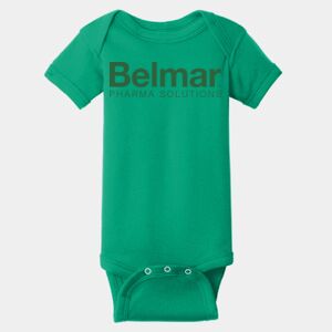Infant Short Sleeve Baby Rib Bodysuit Thumbnail